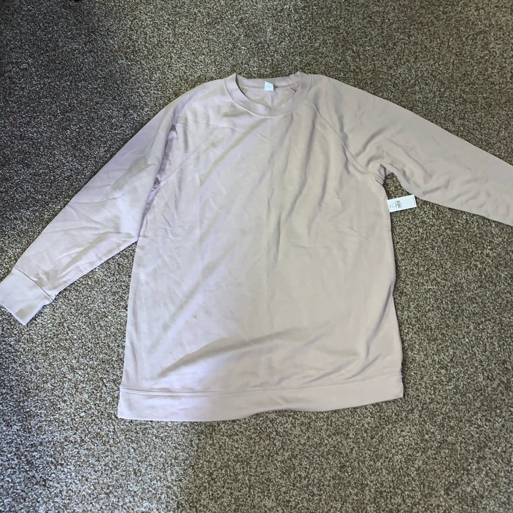 Old navy light tan crew neck sweatshirt NWT